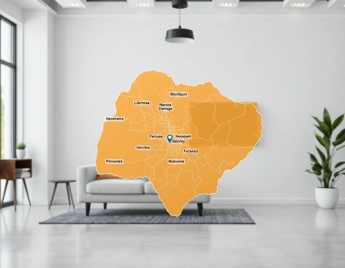 Water Damage Service Areas Map