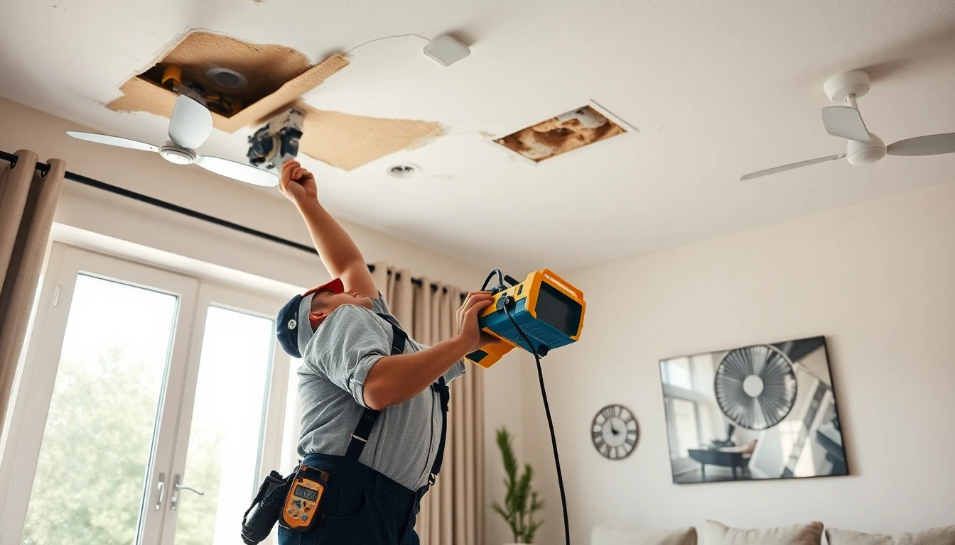 Ceiling Water Damage Repair